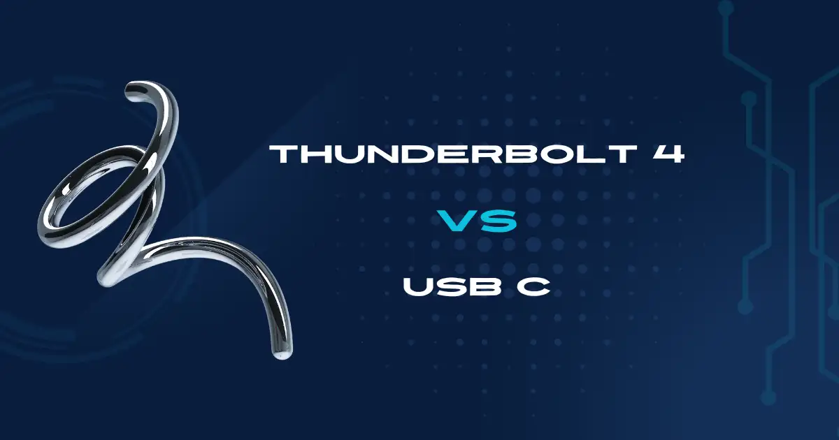 thunderbolt 4 vs usb c